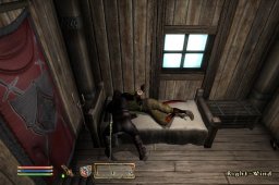 the mousecursor tells you what you can do, in this case bite targeted npc