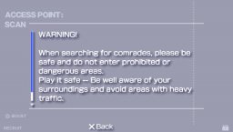 standard psp warning screen